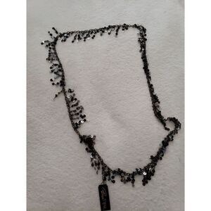 Birch Hill Black Sequined Necklace